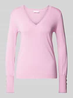 Liu Jo White Gebreide pullover met V-hals