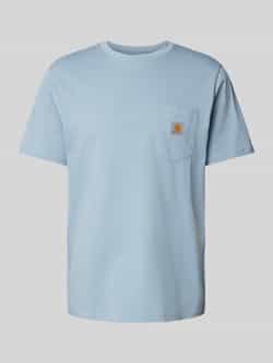Carhartt Work In Progress T-shirt met labelpatch model 'POCKET'