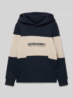 Jack & jones Loose fit hoodie met kangoeroezak model 'ELEGACY'