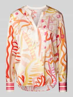 Herzensangelegenheit Regular fit zijden blouse met tuniekkraag