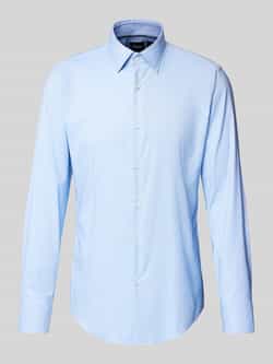 Boss Slim fit zakelijk overhemd met kentkraag model 'Hank'