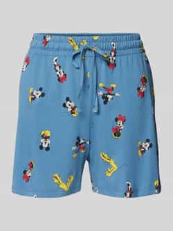 Jake*s Casual Korte pyjamabroek met elastische band en tunnelkoord
