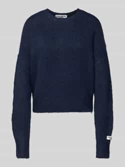 Colourful Rebel Gebreide pullover met labelpatch model 'Olivia'