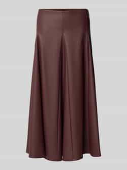 MM by Max Mara Uitlopende rok in leerlook model 'NOCERA'