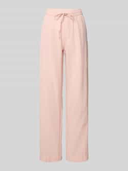 NEO NOIR Straight fit linnen broek met steekzakken model 'Sonar'