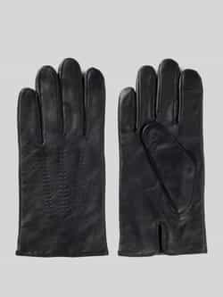 Boss Handschoenen van lamsleer met labeldetail model 'Hainz'