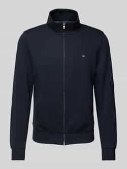 Christian Berg Men Sweatjack met labelstitching