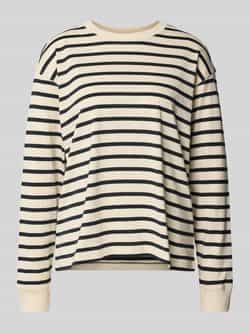 Jake*s Casual Longsleeve met ronde hals