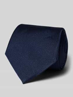 Profuomo Zijden Geweven Donkerblauw Overhemd Blue Heren