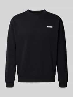 WOODBIRD Sweatshirt met labelprint model 'Cane'