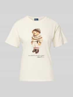Polo Ralph Lauren T-shirt met motiefprint en ronde hals