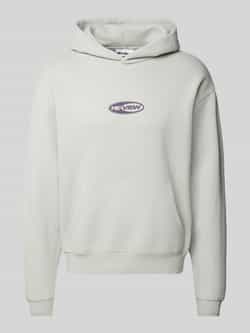 REVIEW Hoodie met labelprint