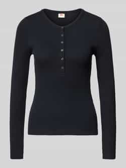 Levi's Shirt met lange mouwen en korte knoopsluiting
