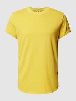 G-Star Raw T-shirt met labelprint en -patch model 'Lash'