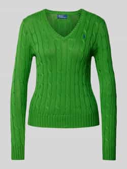 Polo Ralph Lauren Gebreide pullover met kabelpatroon model 'KIMBERLY'