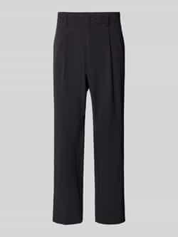 BOSS Green Straight leg stoffen broek met bandplooien model 'Way'
