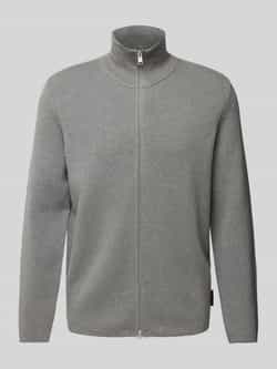 Marc O'Polo Regular fit gebreid jack van zuiver biologisch katoen