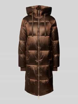 MOS MOSH Metallic Donsjas met Gewatteerd Ontwerp Brown Dames