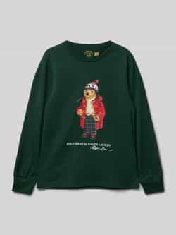 Polo Ralph Lauren Kids Shirt met lange mouwen en motief- en labelprint