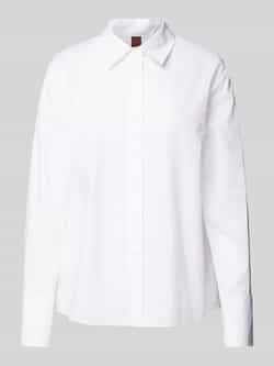 Stefanel Regular fit overhemdblouse met blinde knoopsluiting