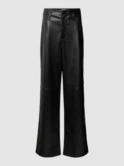 Essentiel Antwerp High waist broek in leerlook