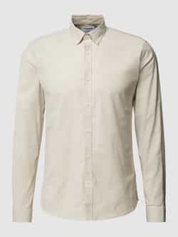 lindbergh Slim fit vrijetijdsoverhemd met button-downkraag model 'Oxford'