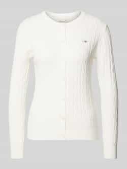 Gant Gebreid jack met kabelpatroon