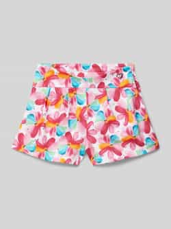 Mayoral Regular fit bermuda met bandplooien