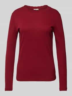 S.Oliver RED LABEL Slim fit shirt met lange mouwen en schulprand
