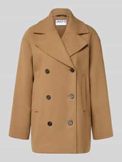 Jake*s Casual Relaxed fit jack met wol en viscose