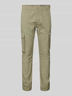 Calvin Klein Jeans Skinny fit cargobroek met labelpatch