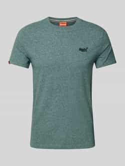 Superdry T-shirt met labelstitching