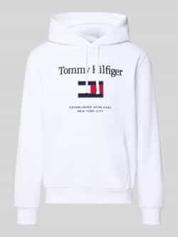 Tommy Hilfiger Regular fit hoodie van katoenmix