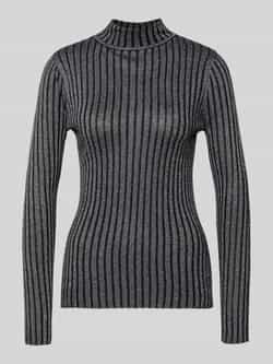 Soyaconcept Pullover van viscosemix met opstaande kraag model 'Violetta'