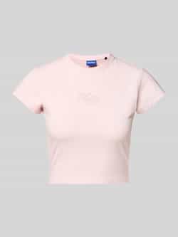 Hugo Blue T-shirt met strass-steentjes model 'Dome'