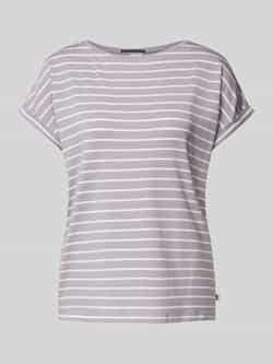 Q S by s.Oliver gestreept T-shirt grijsblauw wit