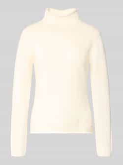 FYNCH-HATTON Gebreide pullover van lanawol met opstaande kraag