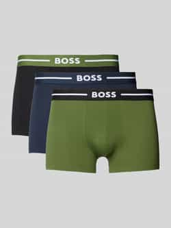 Boss Boxershort met elastische band met logo in een set van 3 stuks