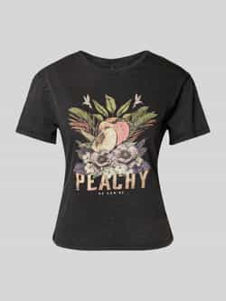 Only Regular fit T-shirt van puur katoen model 'LUCY LIFE'