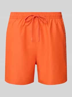 Tommy Hilfiger Regular fit korte zwembroek met labelstitching