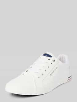 Tom Tailor Lage sneakers met labeltape op de schacht