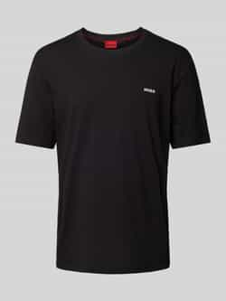 HUGO T-shirt met labelprint model 'Dero'