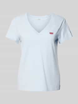 Levi's Shirt met V-hals Perfect Tee met klein batwing-logo