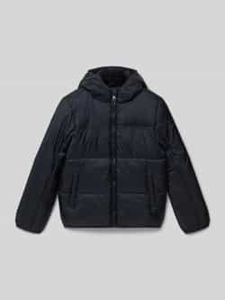 Champion Gewatteerd jack met capuchon en logoprint