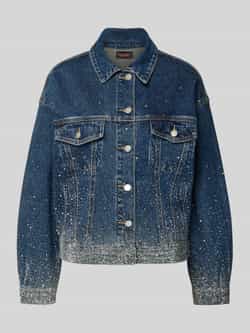 Miss goodlife Jeansjack met siersteentjes