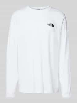 The North Face Lange Mouw Logo Heren T-shirt White Heren