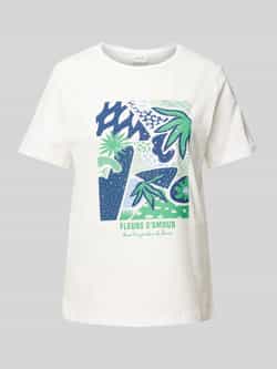 Vila T-shirt met labelprint model 'Viamur'