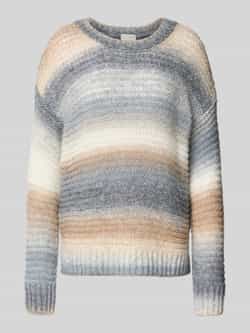 Milano italy Gebreide pullover van wolmix met ronde hals