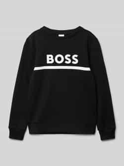 Boss Sweatshirt met labelprint