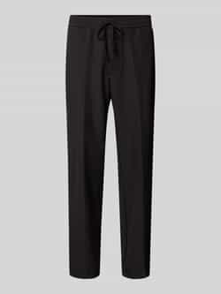 BOSS Green Relaxed fit stoffen broek met elastische band model 'T_Flex'